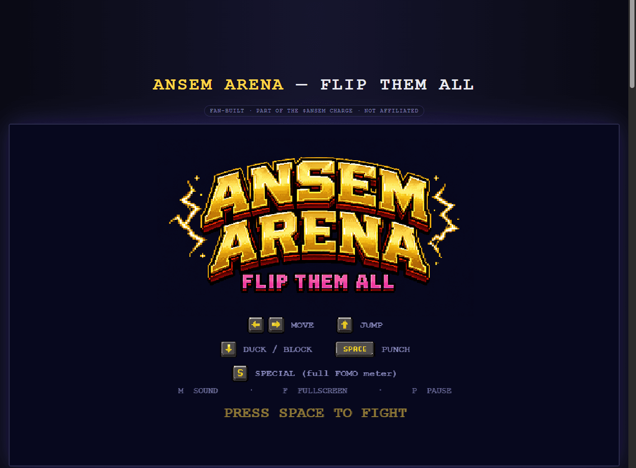 Ansem Arena project screenshot