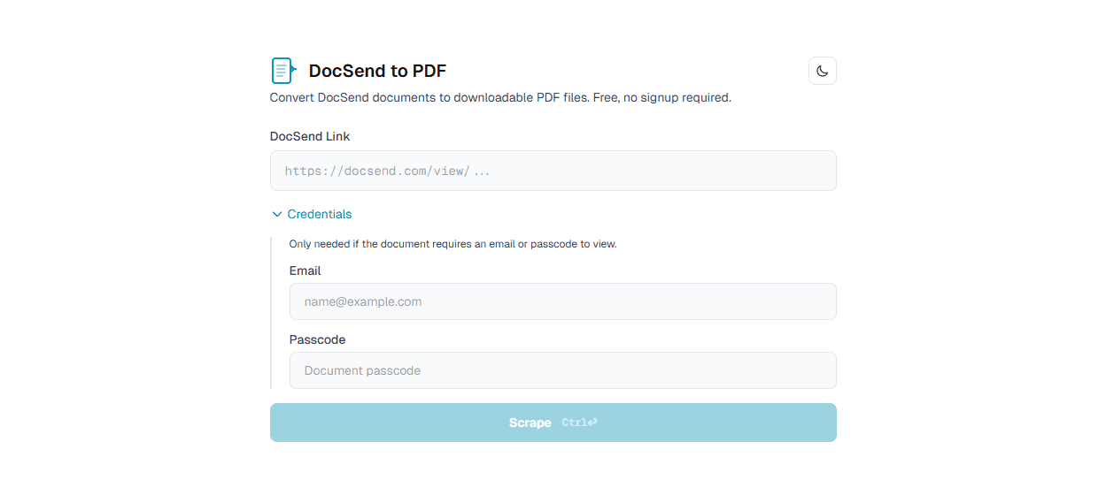 docsend2pdf.app project screenshot