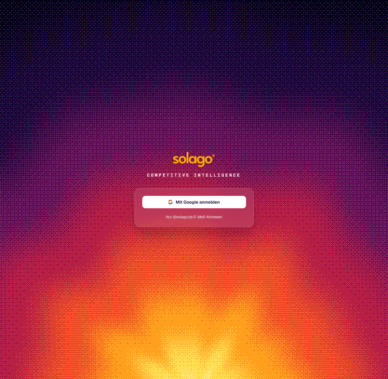 Solago CI Dashboard project screenshot